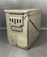 Vintage Military Steel Ammo Box