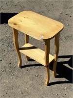 NICE PINE SIDE TABLE 18 X 11 X 24 INCH