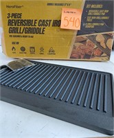 REVERSIBLE CAST IRON GRILL