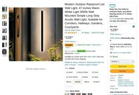 B2599  Modern Outdoor LED Wall Light 47-inch Warm
