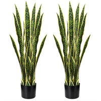 Crowye 3.17 Ft Artificial Snake Plant 38inch Sanse