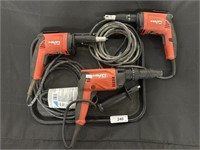 3 Hilti Electric Drills SD-4500 & ST-1800.