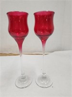 Ruby Red Votive Holders