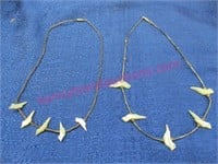 2 handmade southwestern style necklaces (birds)
