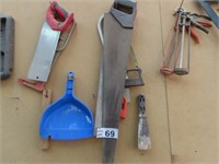 Qty of Hand Tools, Brad Guns, Contents of Wall