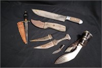Knife lot, dagger, kukri & others
