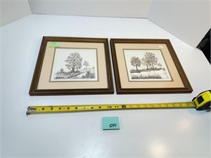 Pair of Signed Prints