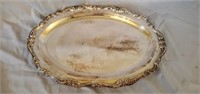 Beautiful Silverplated Footed Serving Tray