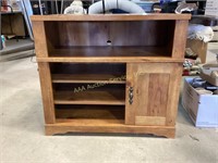 Tv Stand with Cabinet storage and shelves, see