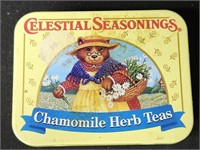 Vintage Chamomile Herb Teas Mini Metal Tin Box