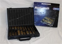 Mastercraft titanium-coated drill bit set in case