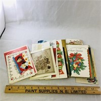 Lot Of Vintage Assorted Christmas Cards (Used)