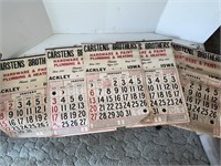 Vintage carstens brothers calendars