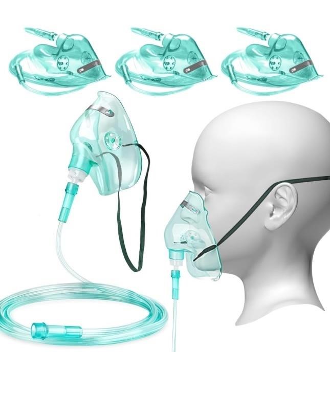 4 sets Oxygen Mask and tube for adults