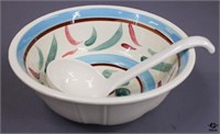 Ceramic Bowl and Ladle