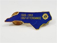 1990 Lions Club Attendance Pin