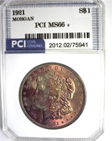 1921 Morgan MS66+ LISTS $2250