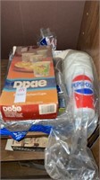 Vintage items- Pepsi- Cola plastic cups, Dixie