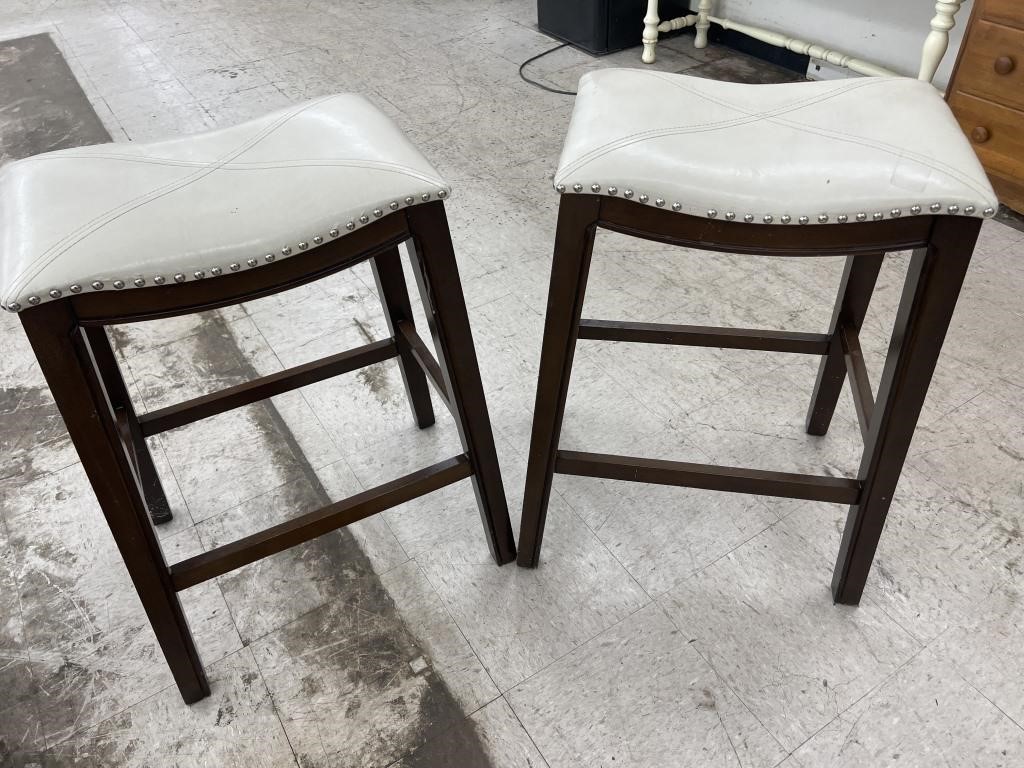 2 Padded Stools