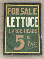 Lettuce For Sale Early Sign