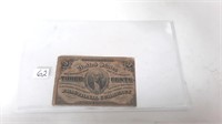 1863 3 Cent US Postal Fractional Currency