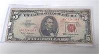 1963 Five Dollar US Note