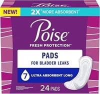 Sealed-Poise Incontinence Pads