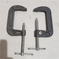 (2) Performance Tool 4" C-Clamps