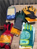 Lot of working gloves