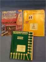 IH Tractor Parts Catalog, Chevy Trucks, Service