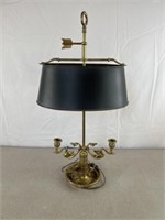 Frederick Cooper swan desk lamp, approximately 25