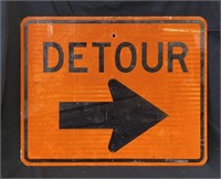 "Detour" Metal Sign
