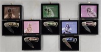Set of 6 Mythical Pocket Knives In Box