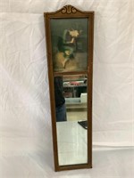 Antique mirror 29” tall