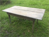 6' Long Primitive Farm Table