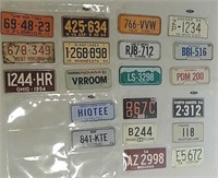 20 Bicycle license plates