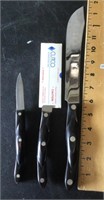 3 Cutco knives
