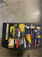 Mix of Screwdrivers, Blades, and More
