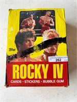 Rocky 4 Full Box Trading Card Bubble Gum Packs