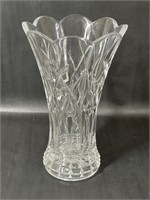 Vintage Clear Cut Crystal Glass Vase