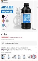 New (24 bottles) WEISTEK 405nm ABS Like UV Resin