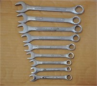 SAE combination wrench set