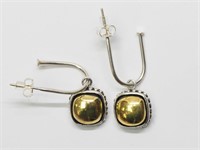 Silver Pendant Style Earrings