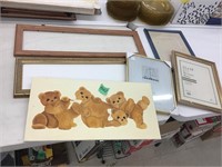 picture frames, & teddy bear canvas