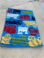 TOY TRUCK KIDS RUG- 4FT X 5.9FT