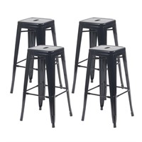 YOUNIKE Metal Barstools Set of 4 30 Inches