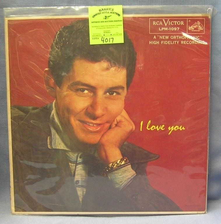 Vintage Eddie Fisher record album