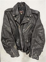 Real Leather jacket. Size 44. Has wear. Aims