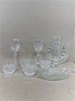 Group of clear glass