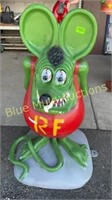 Cast aluminum Rat Fink 36"tall